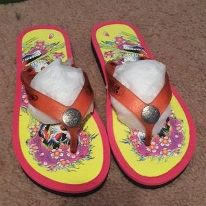 Ed Hardy flip flops